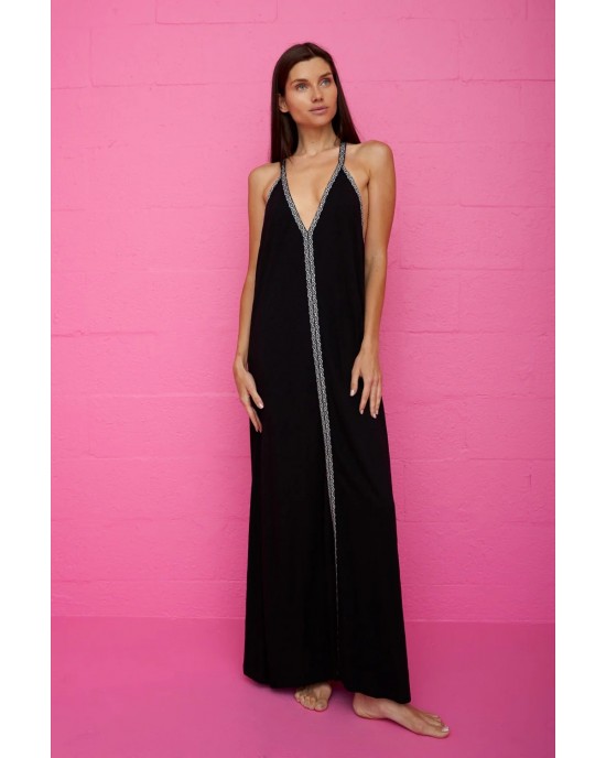 Pitusa Monochromatic Pima Sundress Black Φόρεμα