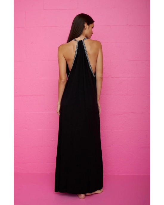 Pitusa Monochromatic Pima Sundress Black Φόρεμα