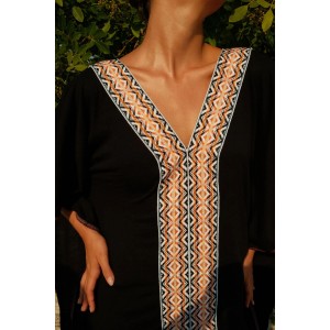 Pitusa Monochromatic Pima Thobe Black Φόρεμα