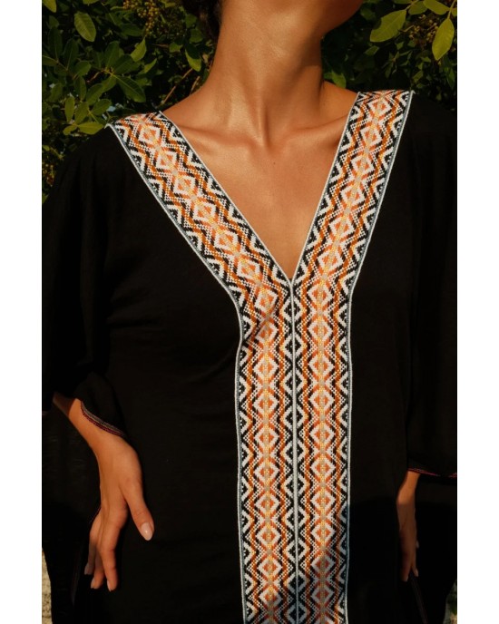 Pitusa Monochromatic Pima Thobe Black Φόρεμα