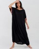 Pitusa Mesh Sleeve Maxi Black Φόρεμα
