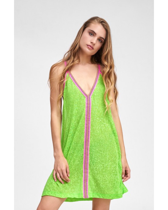 Pitusa Mini Sundress Φόρεμα Lime