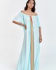 Pitusa Off The Shoulder Beach Kaftan Φόρεμα Aqua