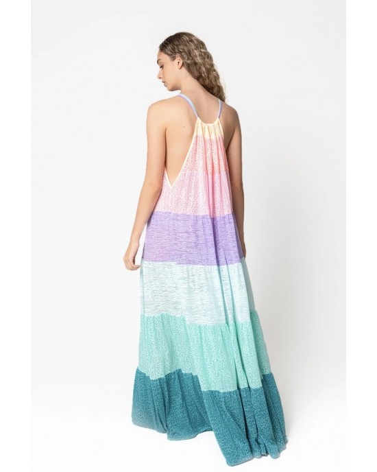 Pitusa Popsicle Halter Pastel Rainbow Φόρεμα Πολύχρωμο
