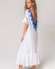 Pitusa V-Back Tassel Φόρεμα Λευκό