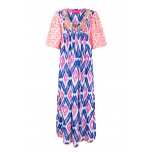 Place Du Soleil Ikat Blue Maxi Φόρεμα Place Du Soleil Ikat Blue Maxi Φόρεμα