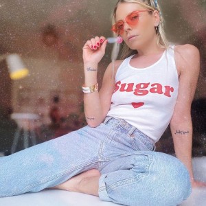 Rocket Queens Sugar Αμάνικο Top Λευκό