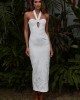 Runaway Ariela White Midi Φόρεμα Runaway Ariela White Midi Φόρεμα