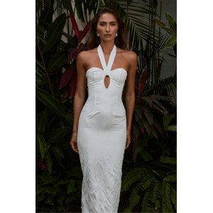 Runaway Ariela White Midi Φόρεμα Runaway Ariela White Midi Φόρεμα