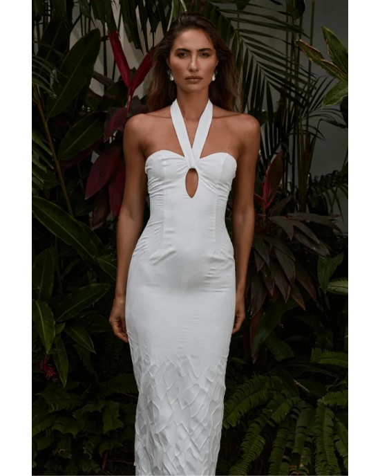 Runaway Ariela White Midi Φόρεμα Runaway Ariela White Midi Φόρεμα