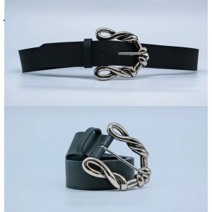 Salt & Pepper Fabia Silver Black Leather Ζώνη Salt & Pepper Fabia Silver Black Leather Ζώνη