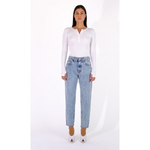 Salt & Pepper Barbara Barrel Cropped Τζιν Παντελόνι