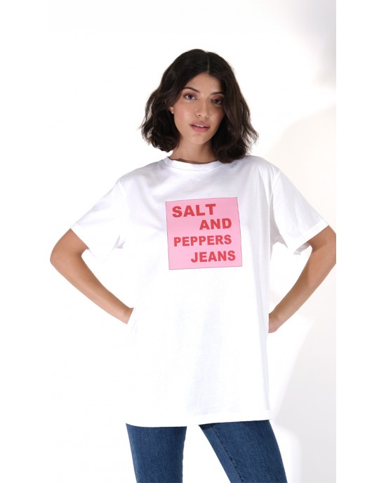 Salt & Pepper Carina S&P Off-White Μπλούζα