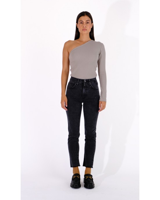 Salt & Pepper Kate Vintage Black Cropped Τζιν Παντελόνι