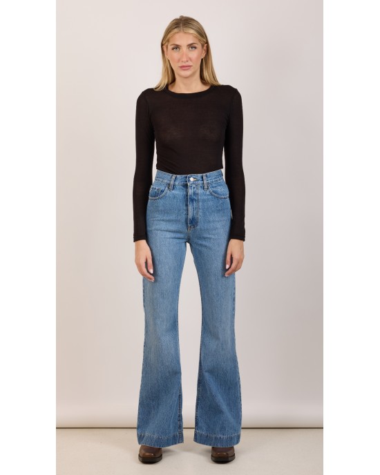 Salt & Pepper Alex Medium Fade Out Flare Denim Παντελόνι