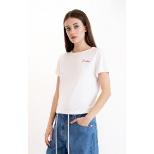 Salt & Pepper Amira Love Off-White Μπλούζα Salt & Pepper Amira Love Off-White Μπλούζα