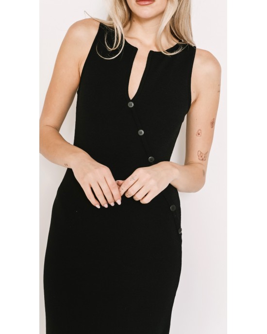 Salt & Pepper Annabelle Black Midi Φόρεμα