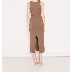 Salt & Pepper Annabelle Brown Midi Φόρεμα