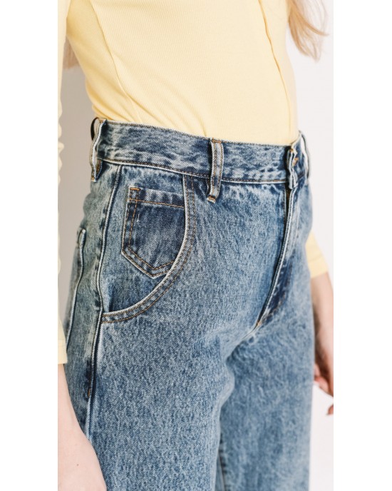 Salt & Pepper Chris Super Medium Τζίν Ψηλόμεσο Παντελόνι