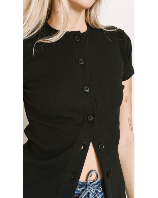 Salt & Pepper Christy Black Μπλούζα