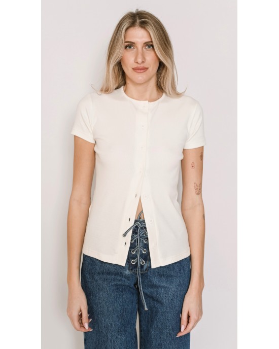 Salt & Pepper Christy Off-White Μπλούζα