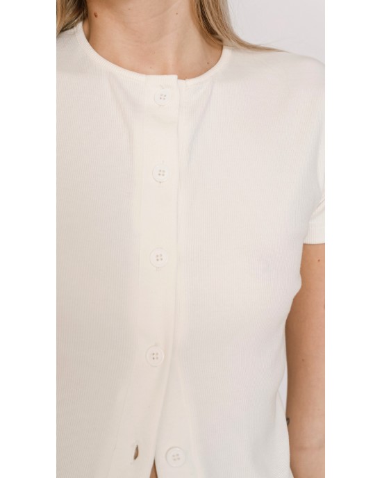 Salt & Pepper Christy Off-White Μπλούζα