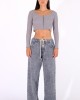Salt & Pepper Delia Grey Pearl Denim Παντελόνι
