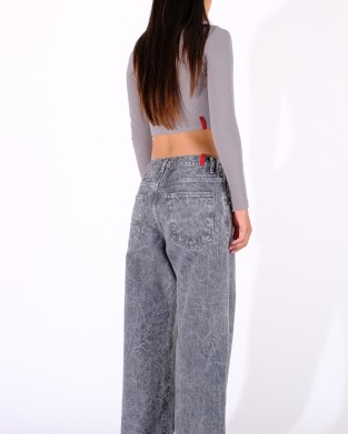 Salt & Pepper Delia Grey Pearl Denim Παντελόνι