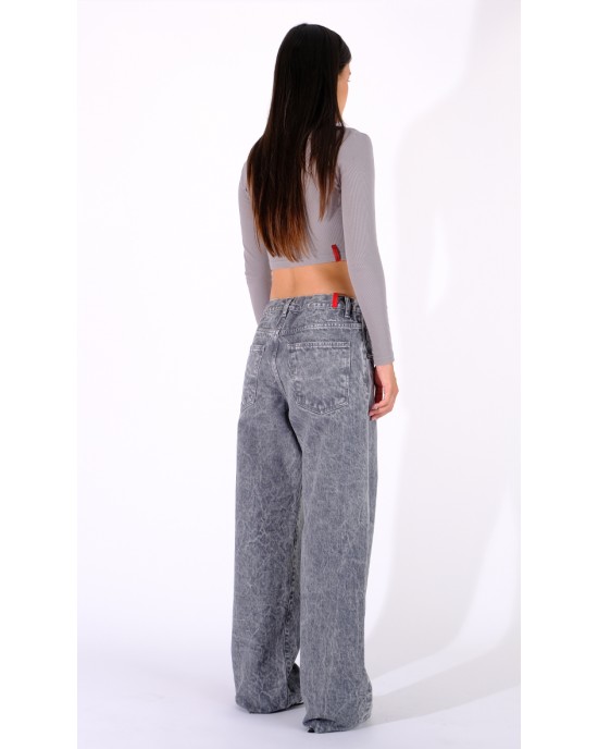 Salt & Pepper Delia Grey Pearl Denim Παντελόνι
