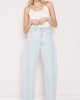 Salt & Pepper Gwen Bleached Cropped Wide Leg Τζιν Παντελόνι