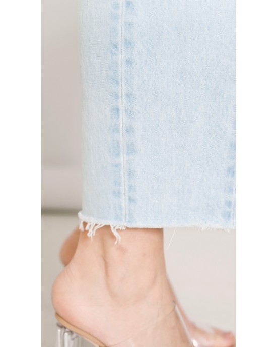 Salt & Pepper Gwen Bleached Cropped Wide Leg Τζιν Παντελόνι