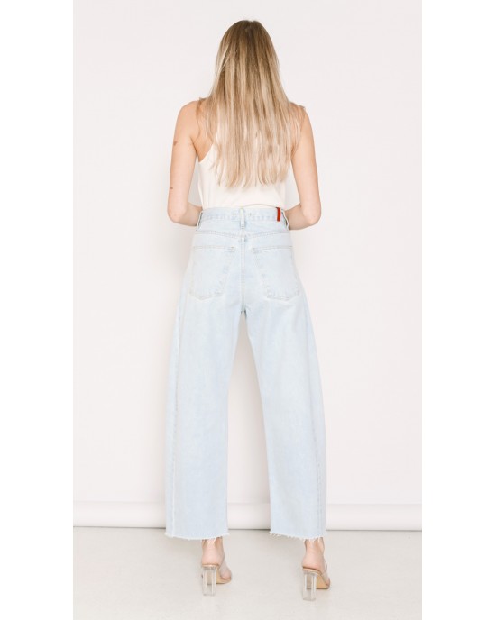 Salt & Pepper Gwen Bleached Cropped Wide Leg Τζιν Παντελόνι