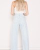 Salt & Pepper Gwen Bleached Cropped Wide Leg Τζιν Παντελόνι
