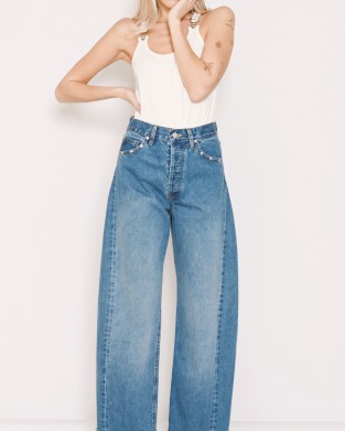 Salt & Pepper Gwen Medium Studded Ψηλόμεσο Wide Leg Τζιν Παντελόνι