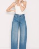 Salt & Pepper Gwen Medium Studded Ψηλόμεσο Wide Leg Τζιν Παντελόνι