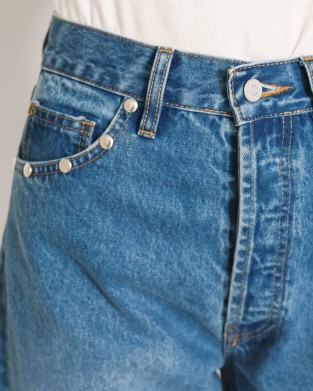 Salt & Pepper Gwen Medium Studded Ψηλόμεσο Wide Leg Τζιν Παντελόνι