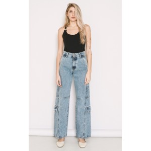 Salt & Pepper Kenzie Barrel Τζιν Φαρδύ Ψηλόμεσο Παντελόνι