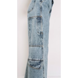 Salt & Pepper Kenzie Barrel Τζιν Φαρδύ Ψηλόμεσο Παντελόνι