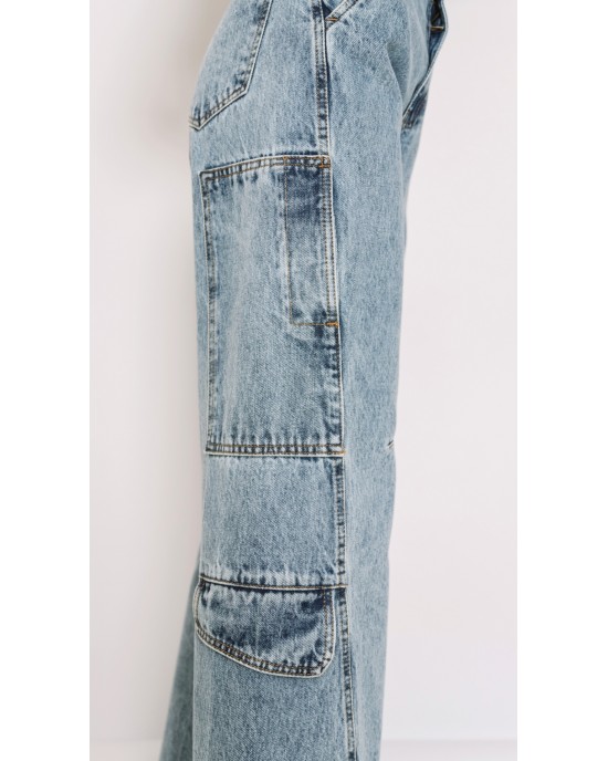 Salt & Pepper Kenzie Barrel Τζιν Φαρδύ Ψηλόμεσο Παντελόνι