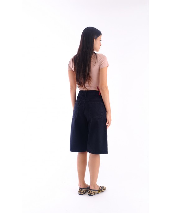 Salt & Pepper Lita Black S/W Τζιν Βερμούδα