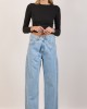 Salt & Pepper Luna Light Wide Leg Denim Παντελόνι
