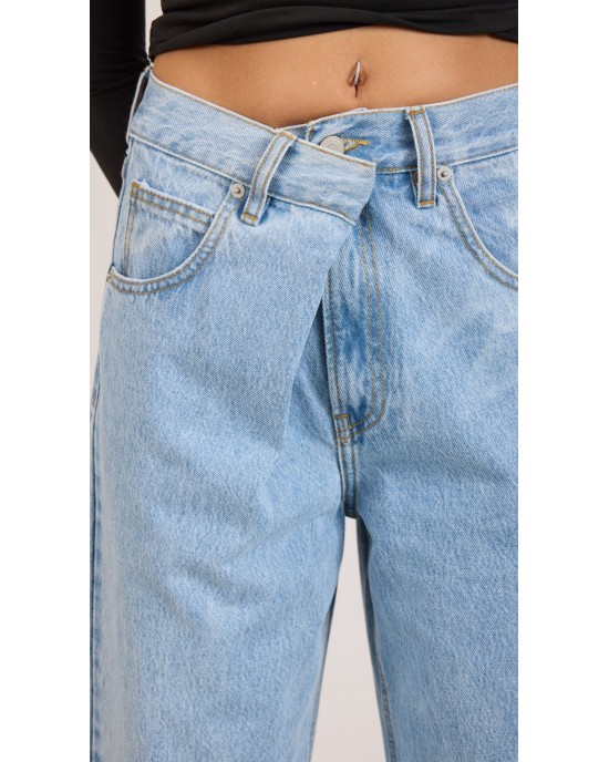 Salt & Pepper Luna Light Wide Leg Denim Παντελόνι