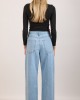 Salt & Pepper Luna Light Wide Leg Denim Παντελόνι
