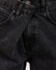Salt & Pepper Luna Vintage Black Wide Leg Denim Παντελόνι