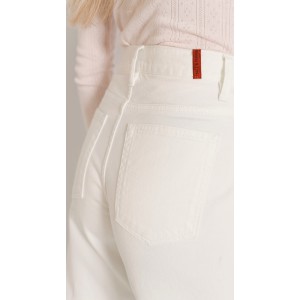 Salt & Pepper Marissa Off-White Cropped Wide Leg Τζιν Παντελόνι