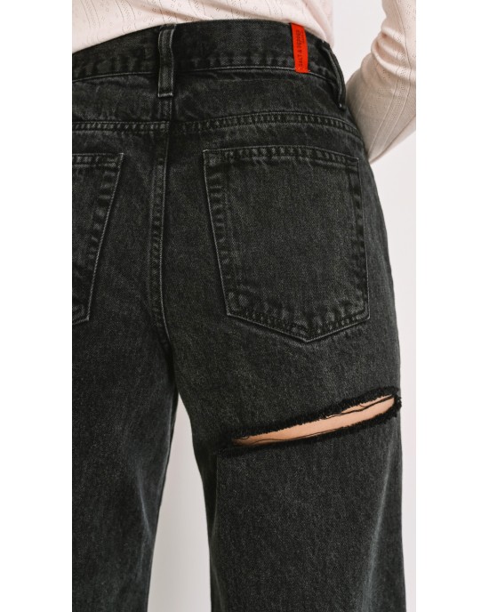 Salt & Pepper Marissa Vintage Black Edgy Τζιν Παντελόνι