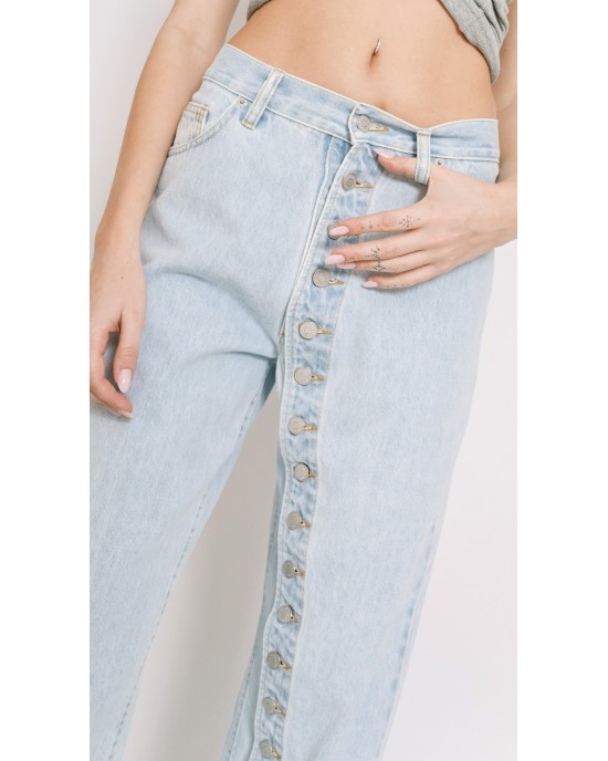 Salt & Pepper Marley Bleached Τζιν Ψηλόμεσο Παντελόνι