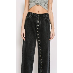 Salt & Pepper Marley Vintage Black Ψηλόμεσο Τζιν Παντελόνι