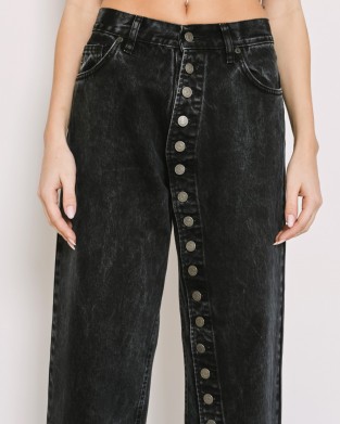 Salt & Pepper Marley Vintage Black Ψηλόμεσο Τζιν Παντελόνι