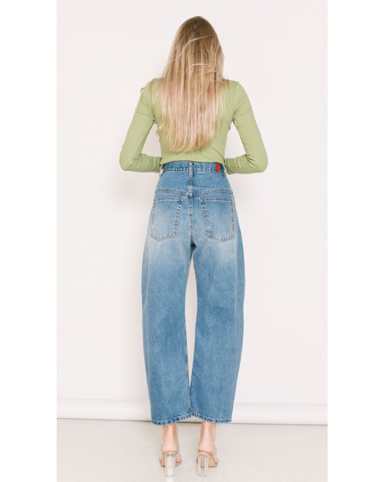 Salt & Pepper Mary Medium Fade Out Τζιν Ψηλόμεσο Παντελόνι